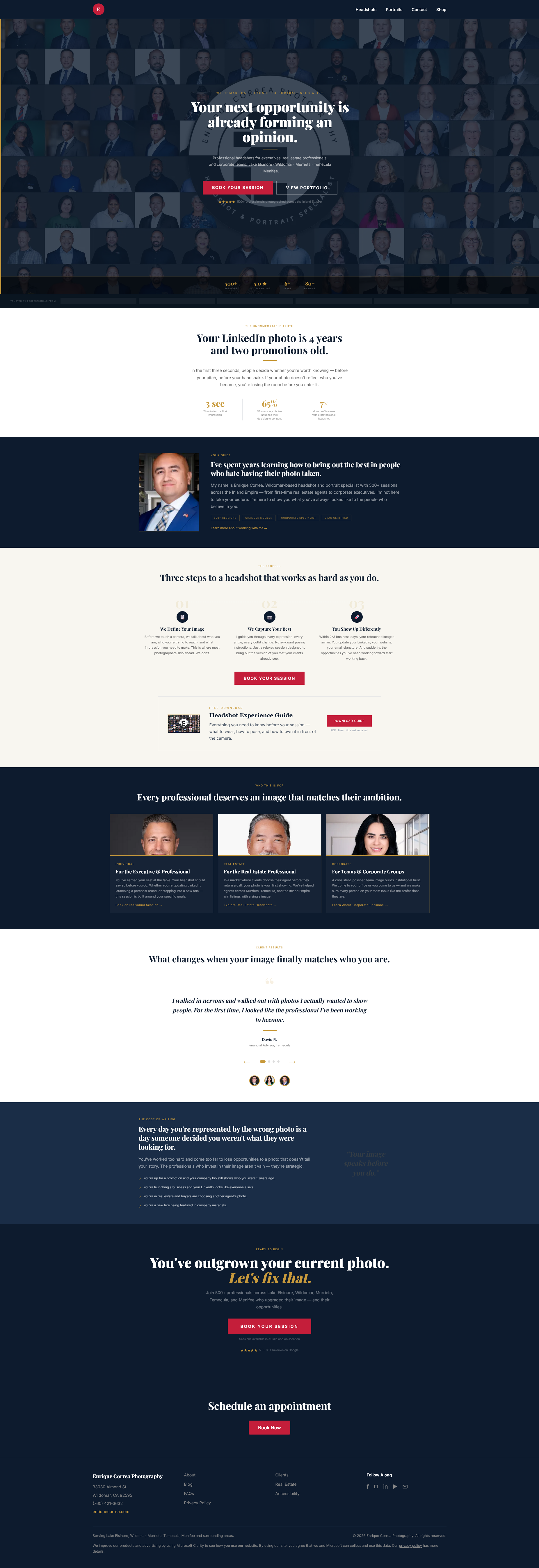 Enrique Correa homepage